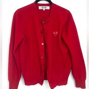 COMME des GARCONS Red Womens Cardigan